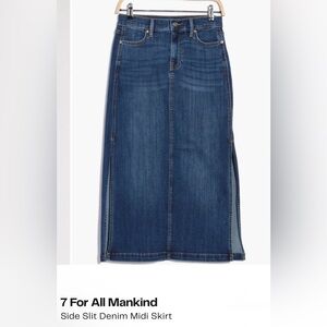 7 For All Mankind Women's Denim Pencil Skirt Wayne